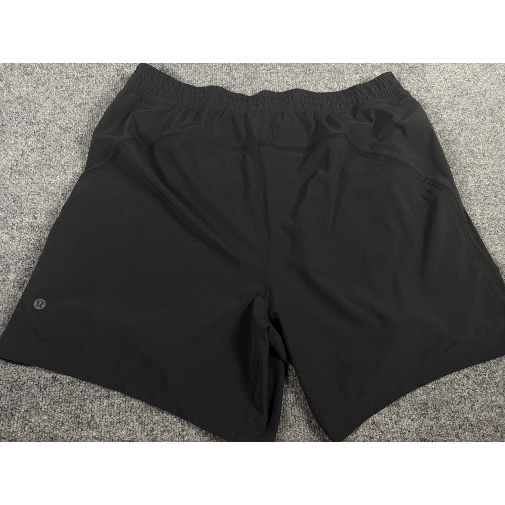 Lululemon Pace Breaker 7 Inch Shorts Mens XXL Black Athletic Running Training